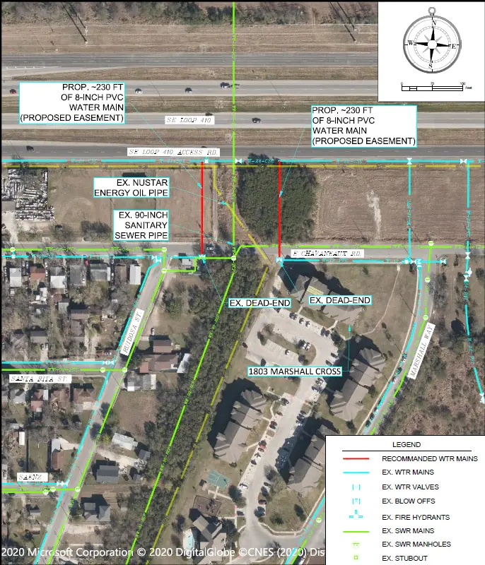 San Antonio water infrastructure project area